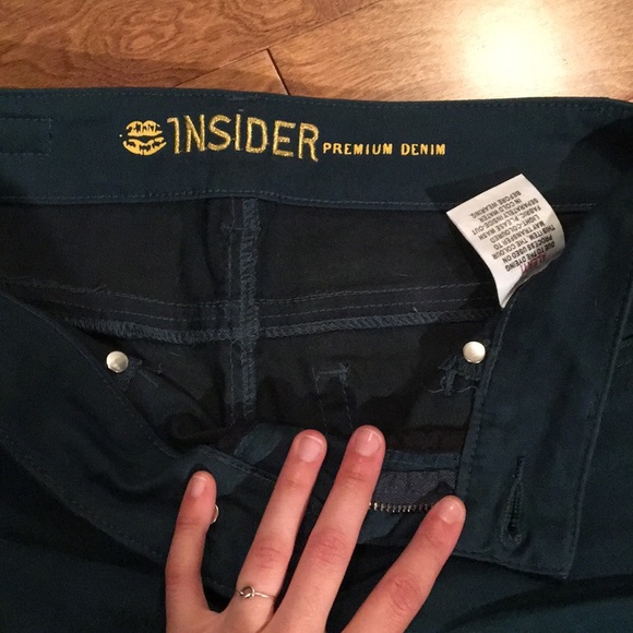 Dark green/peacock Insider skinny jean 25 - Picture 2 of 4